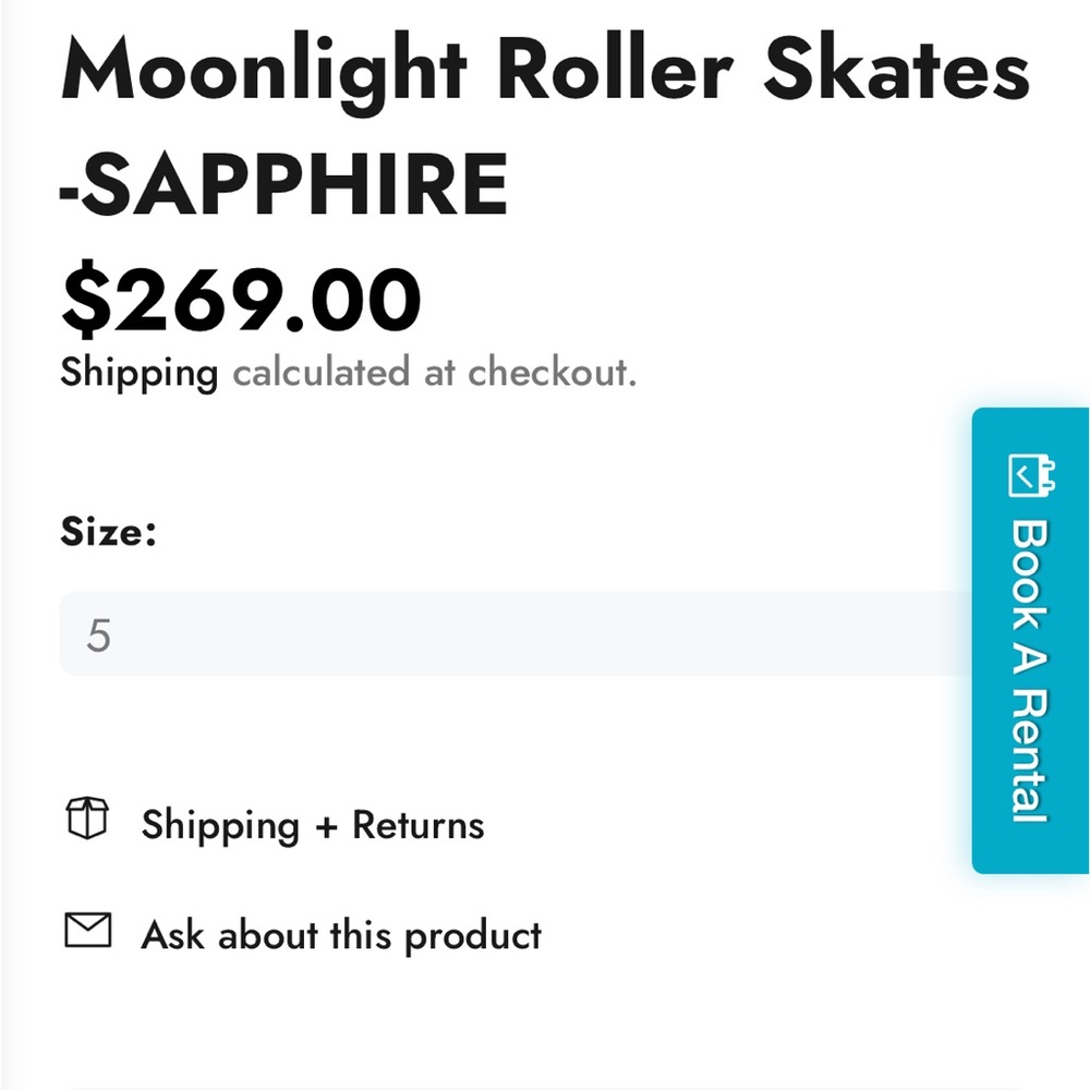 Moonlight roller skates
Orig:269.00 - Picture 13 of 16